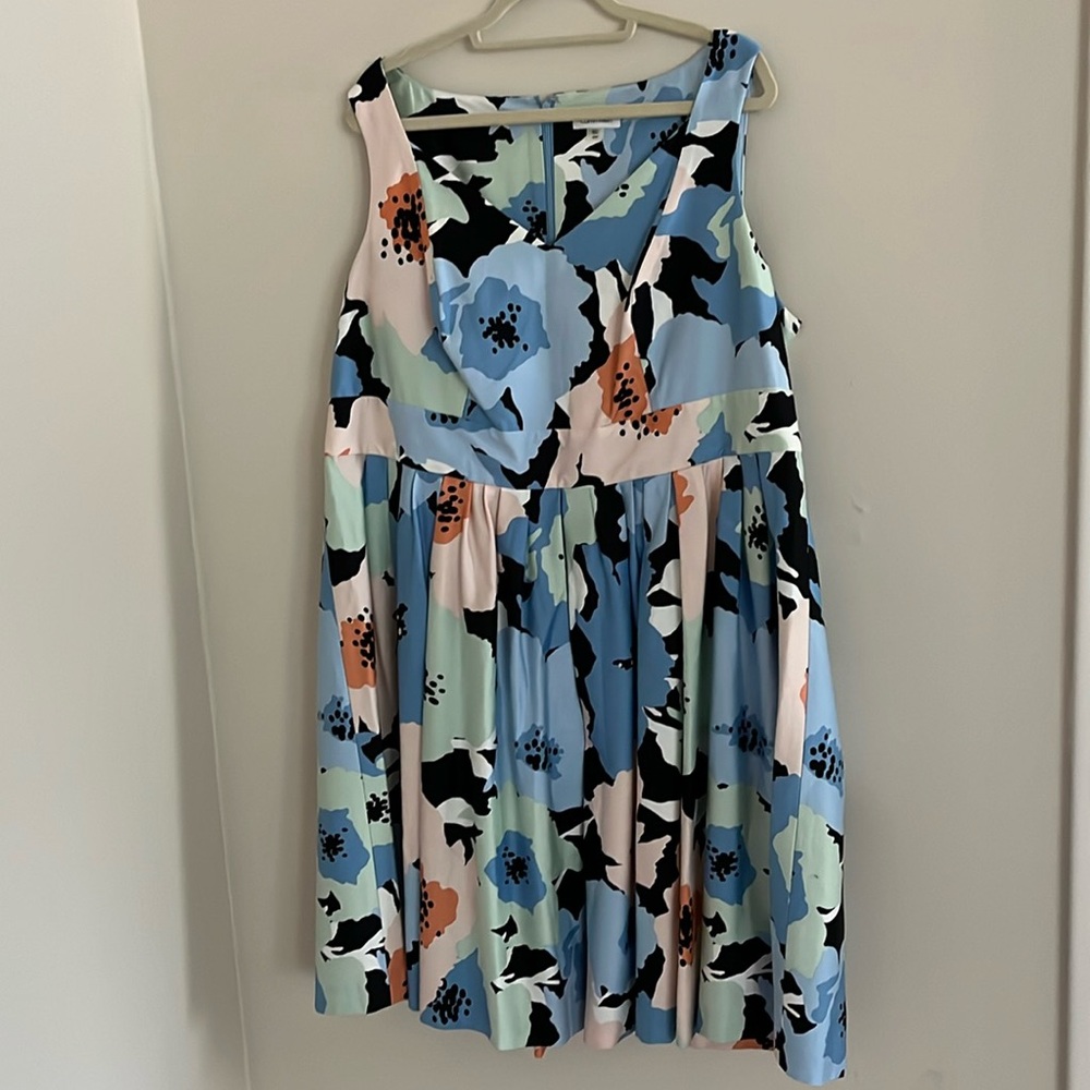 Calvin Klein floral cotton dress